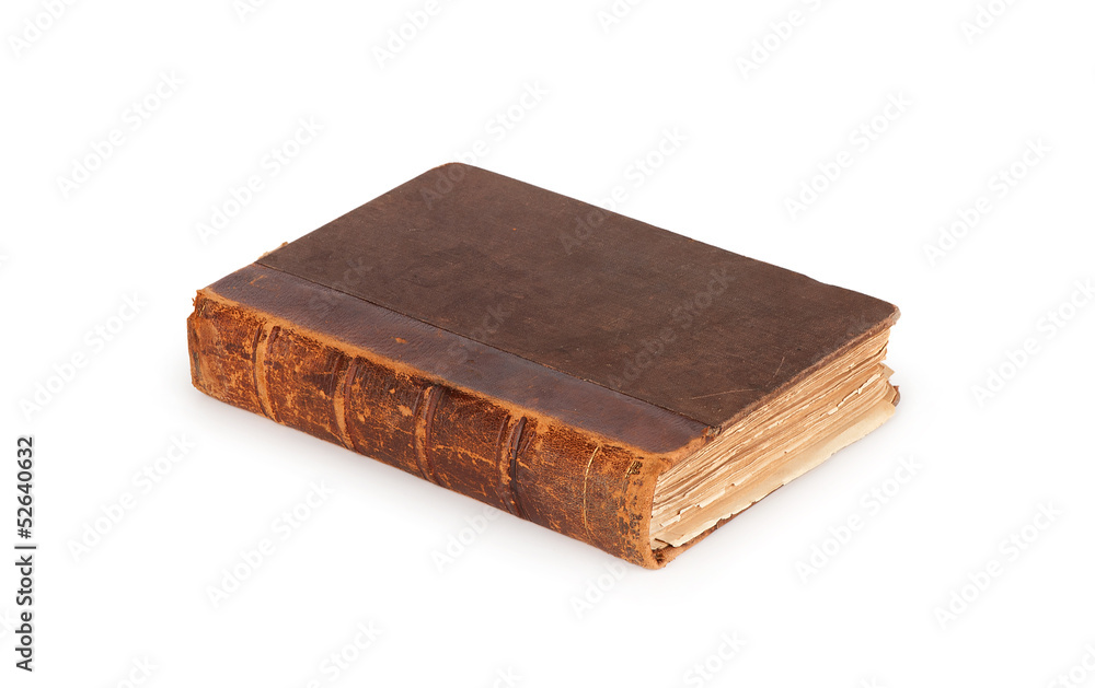 old book isolated on white background old book isolated on white background