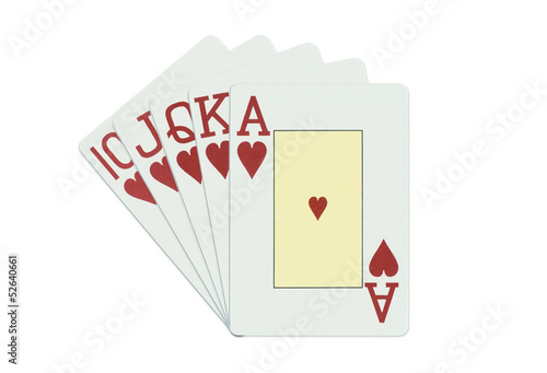 Poker, Royal Flush, Herz