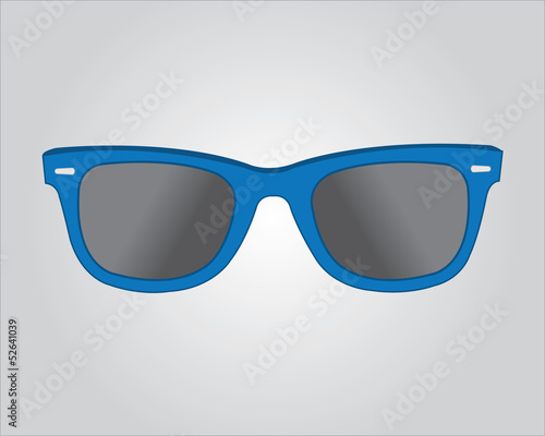 Retro blue sunglasses