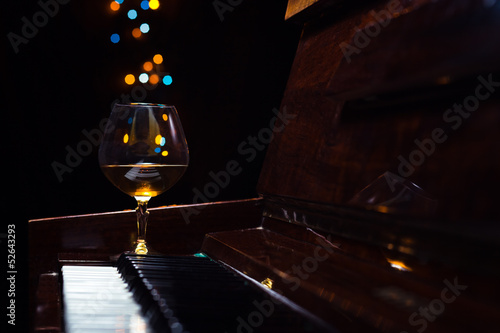 brandy on a old piano