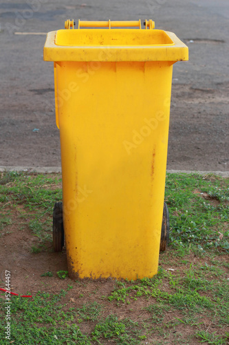 Yellow Trashcan