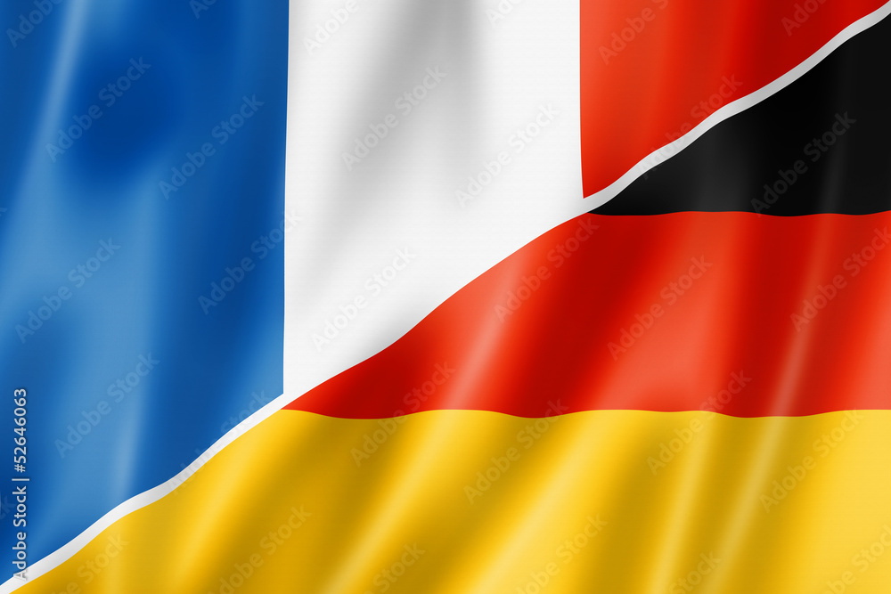 Fototapeta premium France and Germany flag