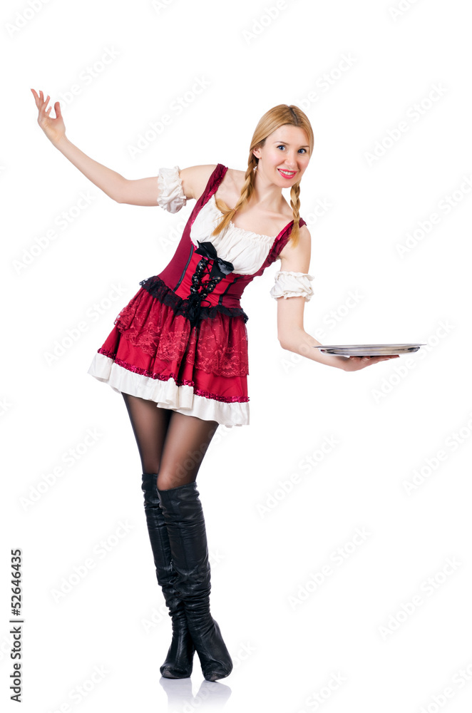 Young woman in traditional german costume