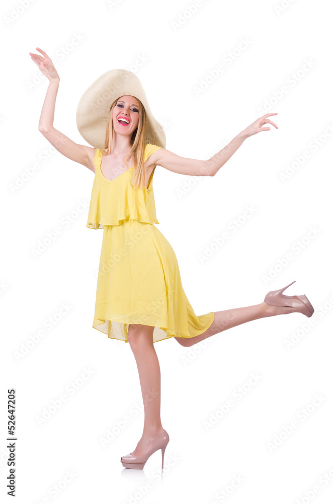 Young woman in summer clothing Young woman in summer clothing