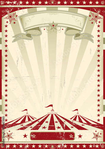 Red circus retro