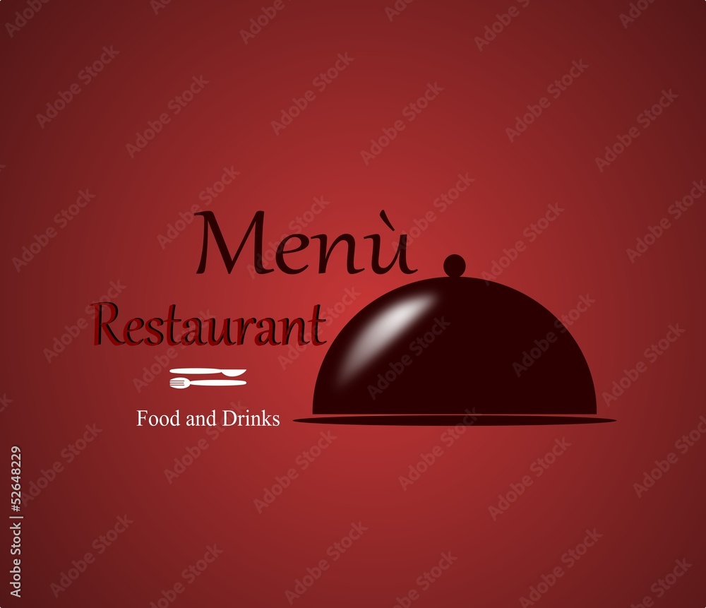 Obraz premium Menù per ristorante