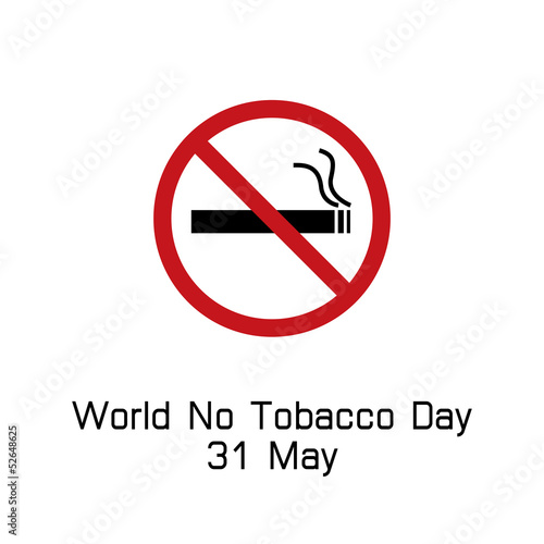 world no tobacco day smoking logo