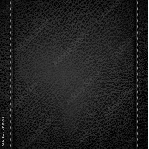 Leather background with vertical stitches - eps10