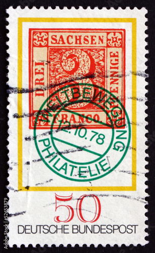 Postage stamp Germany 1978 Saxony No. 1 Stamp