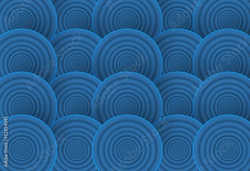 Blue circles flow. EPS10.