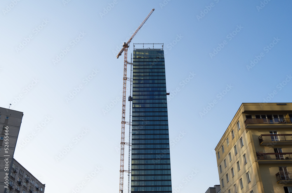 Fototapeta premium Construction of the tower