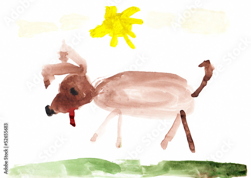 Dog Children's Drawing
