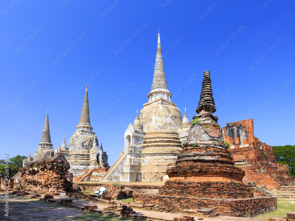 Pagoda at wat phra sri sanphet temple, Ayutthaya, Thailand