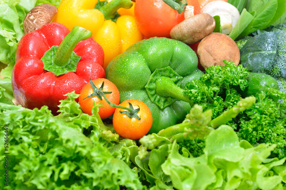 fresh fruits and vegetables