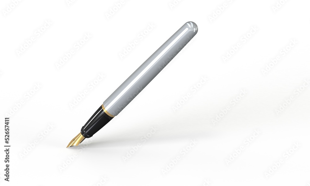 an illustration of an elegant pen an illustration of an elegant pen