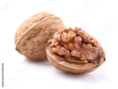 Walnuts in closeup