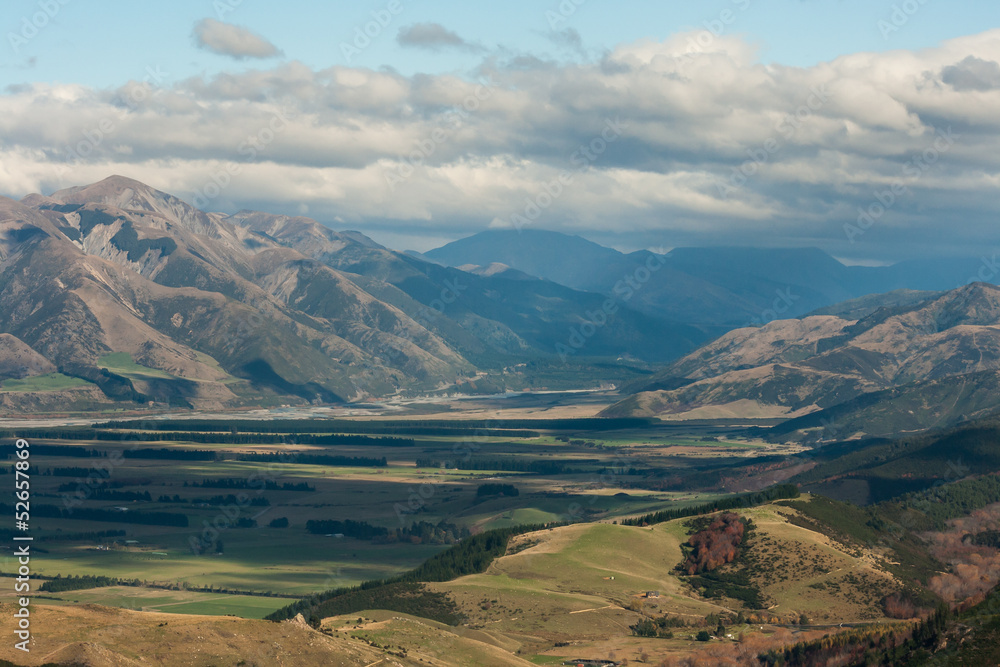 aerial view of Lewis Pass