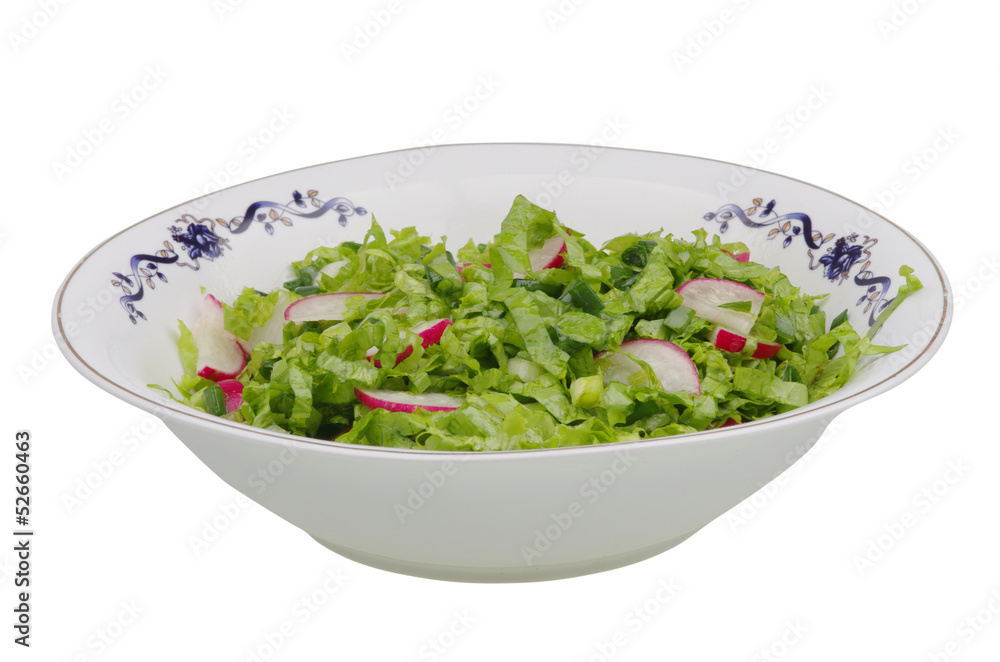 Fresh salad on plate Fresh salad on plate