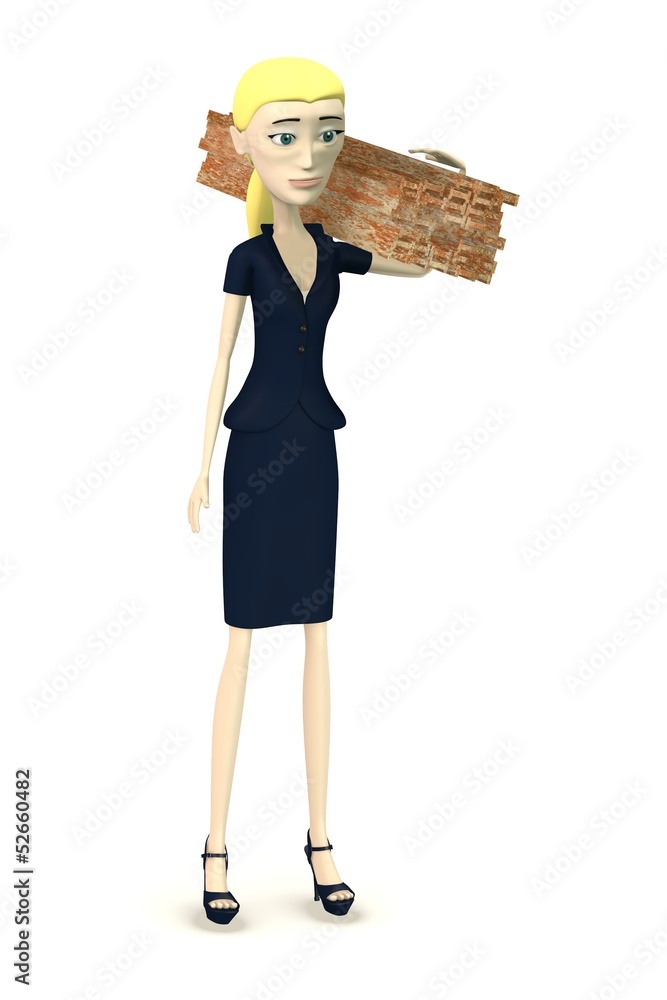 3d render of cartoon character with traverses 3d render of cartoon character with traverses