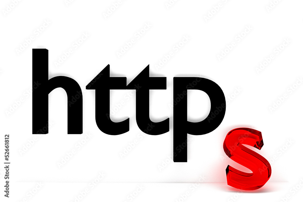 https_? Sicherheit - 3D https_? Sicherheit - 3D