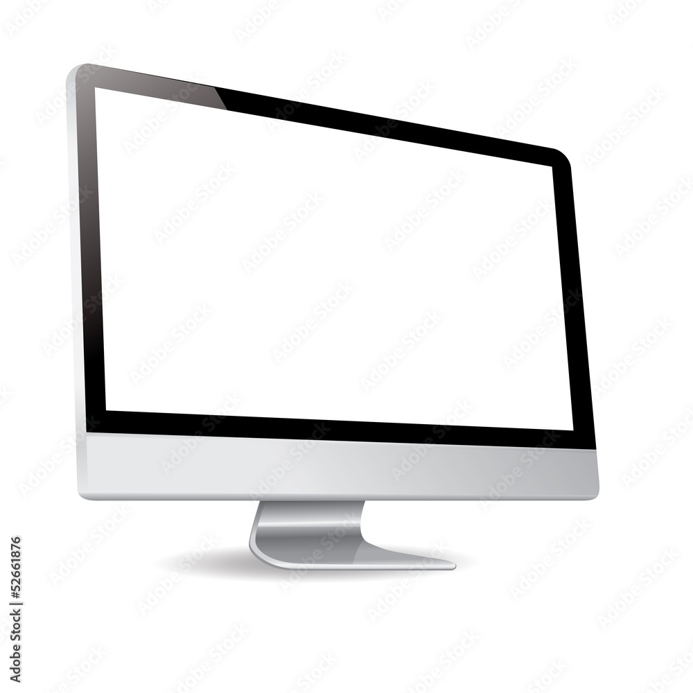 computer silde display white background computer silde display white background