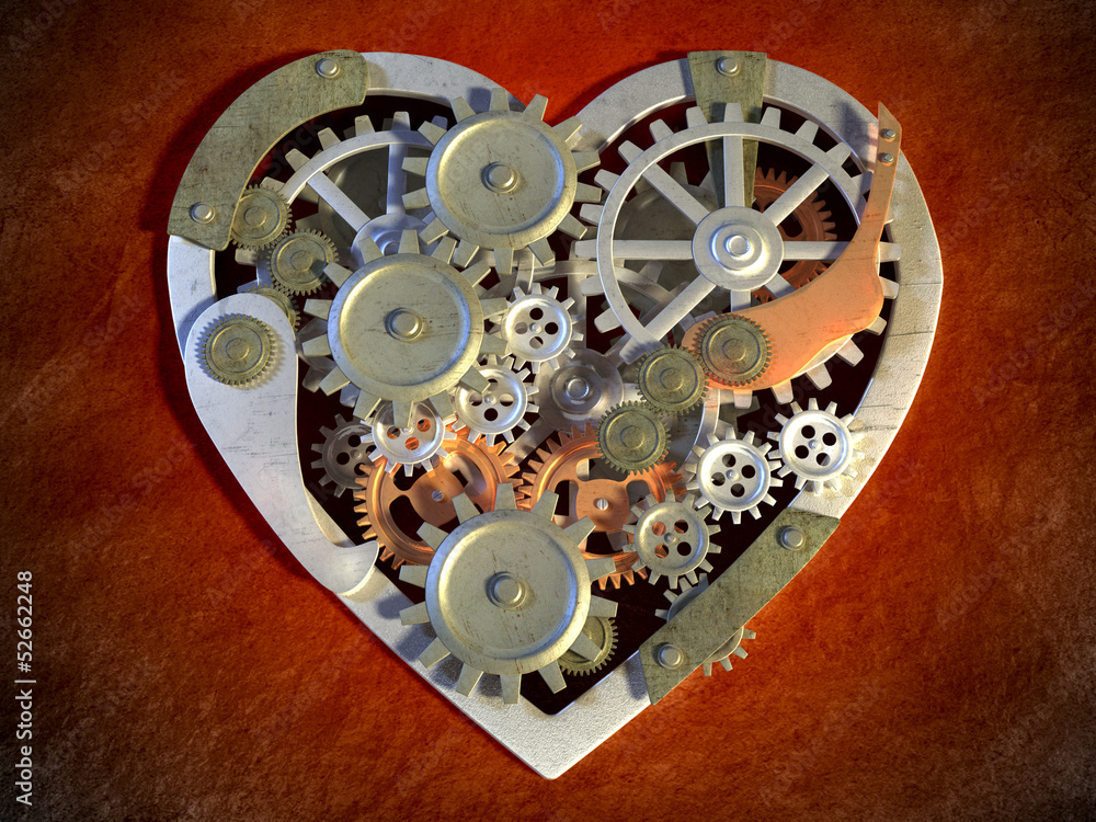 Obraz premium Mechanical heart