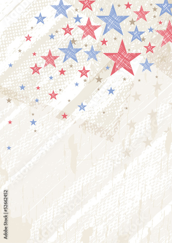 grunge usa background with stars, vector