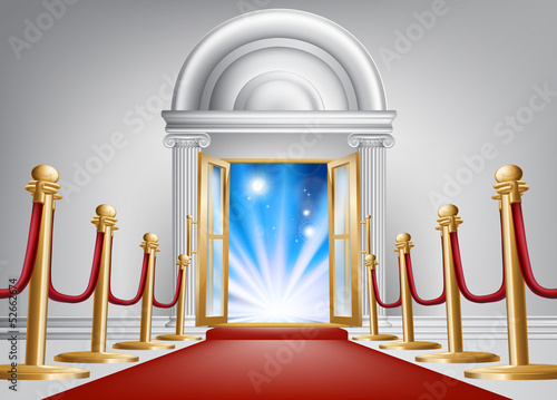 Red carpet entrance