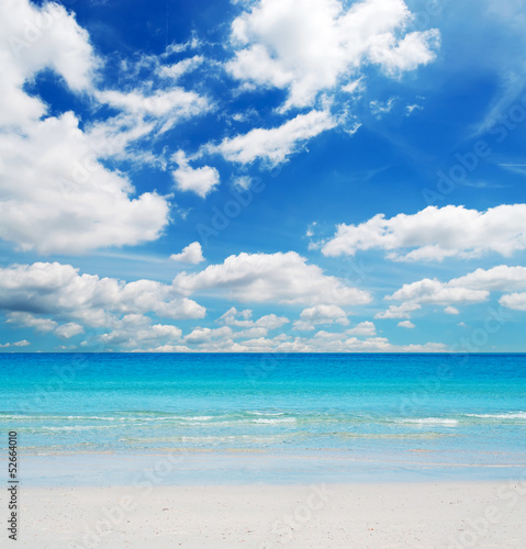 clouds and white sand