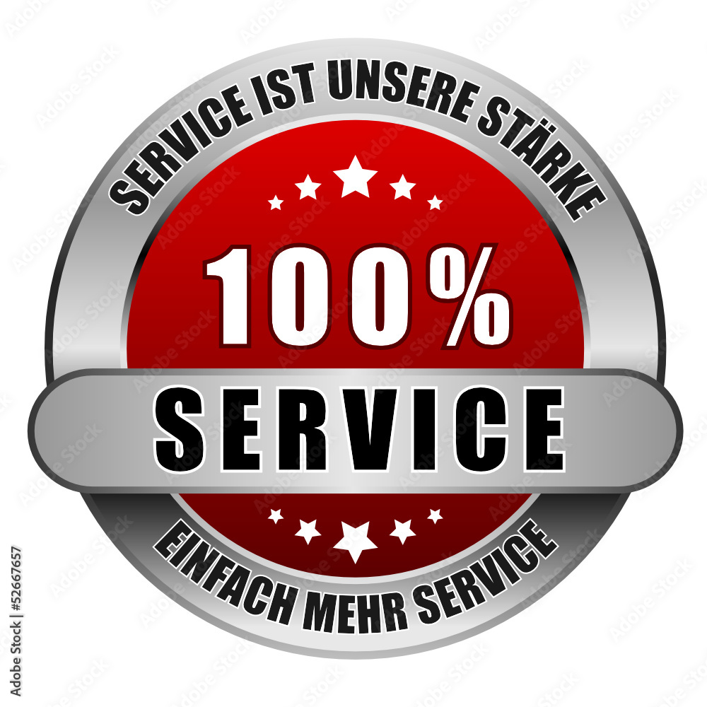 5 Star Button rot 100% SERVICE SIUS EMS