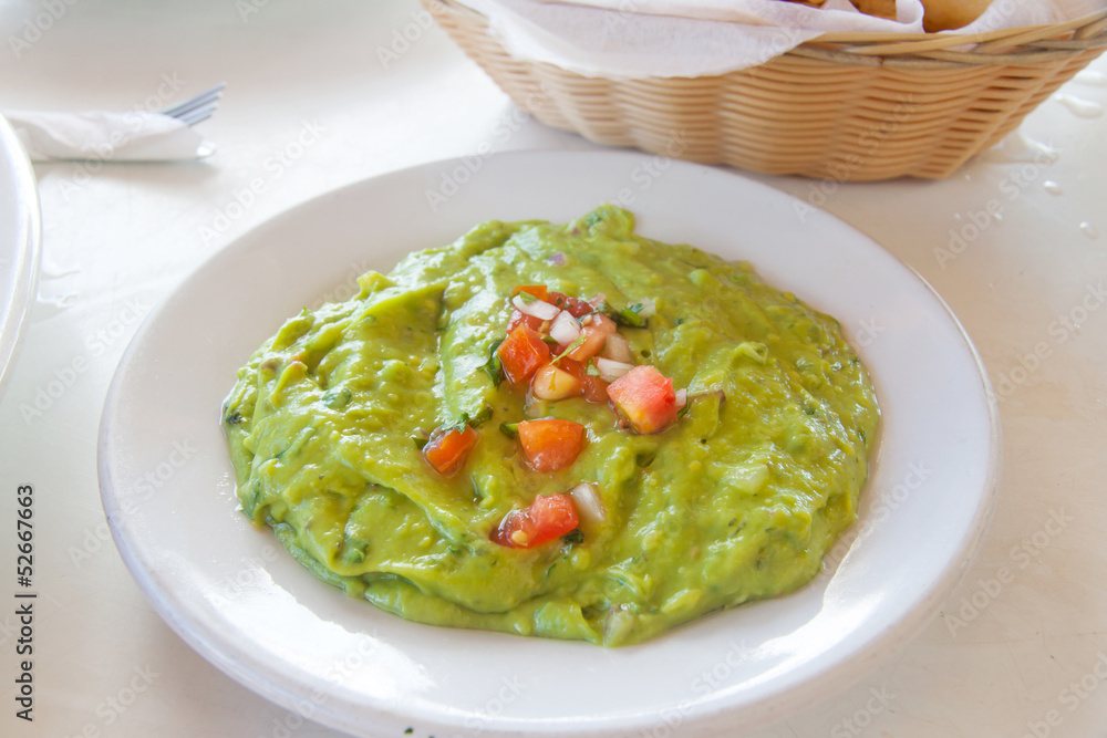 Mexican guacamole with tacos Mexican guacamole with tacos