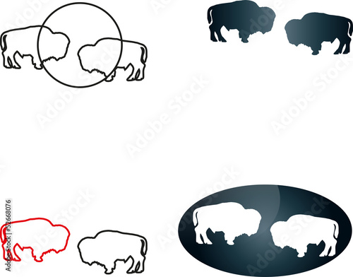 Bulle, Logo, Tier, bull logo