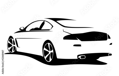 tuning car silhouette