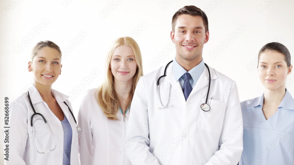 group of smiling doctors group of smiling doctors