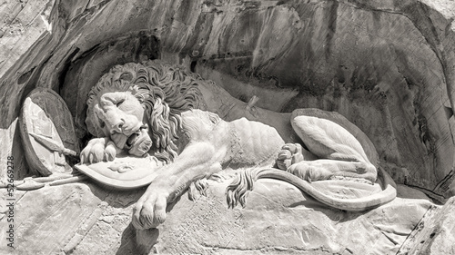 Dying lion monument in Lucerne