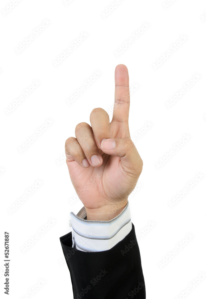 businessman hand touching businessman hand touching