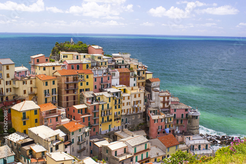 Village of Manarola, on the Cinque Terre coast of Italy