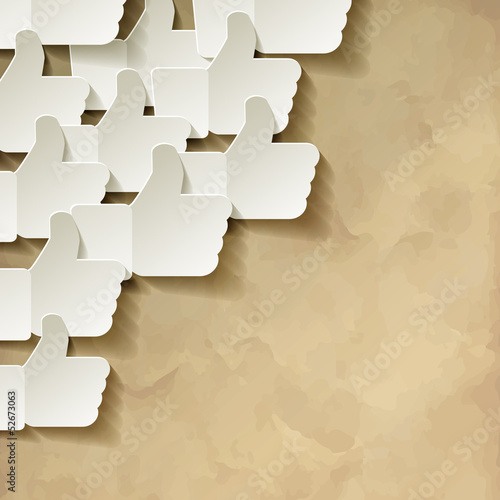 Like papier Vintage Weiss Icon