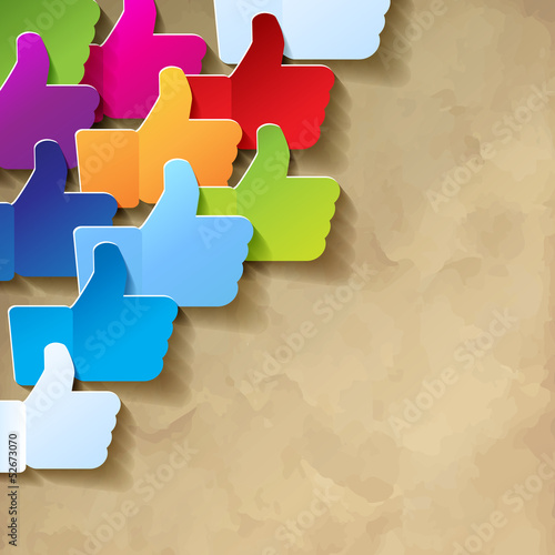 Like papier Vintage Icons bunt
