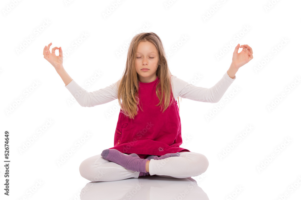 Young girl making yoga Young girl making yoga