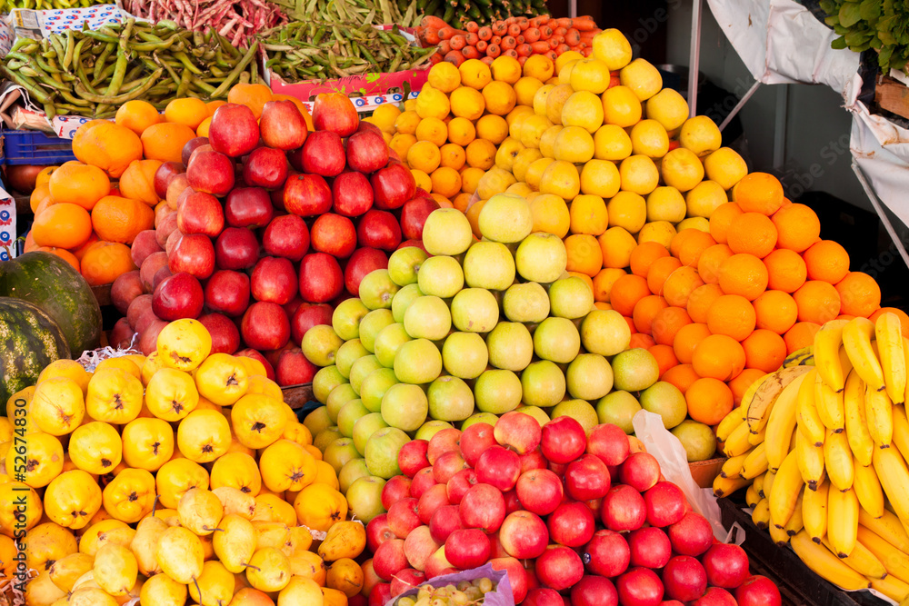 fruits de toutes les couleurs sur le marché fruits de toutes les couleurs sur le marché