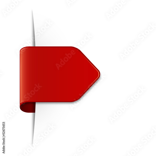 Sticker Schild rot