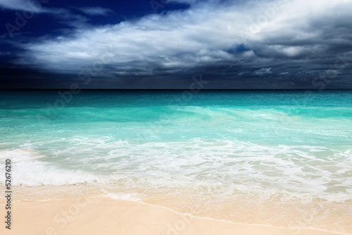 perfect beach on Mahe island  Seychelles