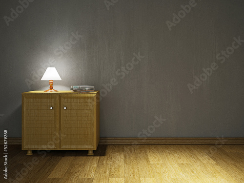 Dresser and lamp