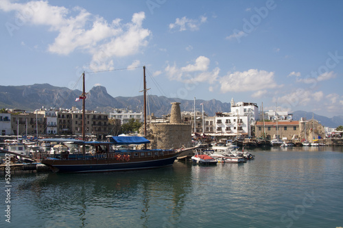 View over Kyrenia (Girne) harbour