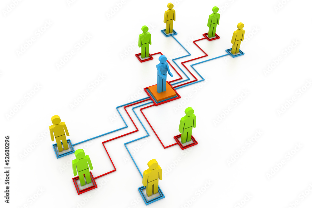 Business network. Business network.