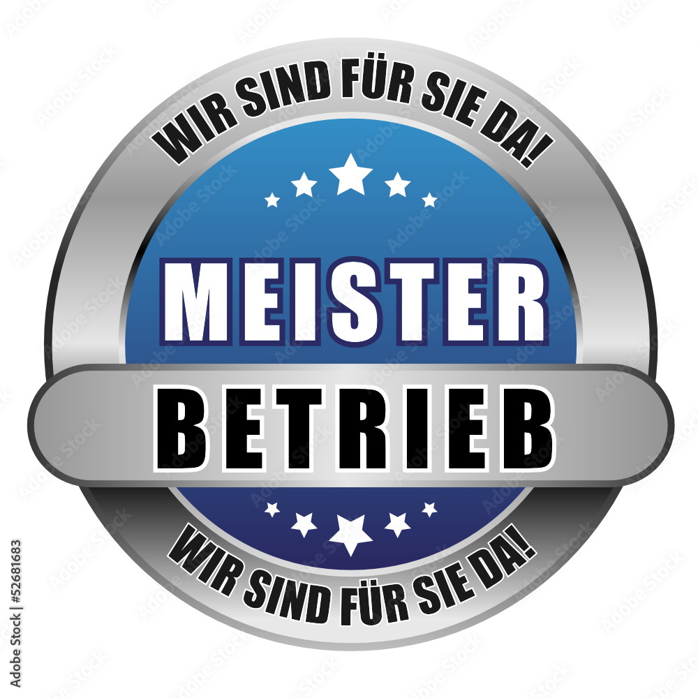 5 Star Button blau MEISTERBETRIEB WSFSD WSFSD 5 Star Button blau MEISTERBETRIEB WSFSD WSFSD