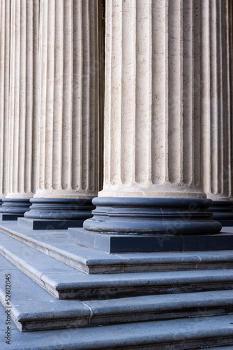Картината върху платно Close-up of columns with stairs