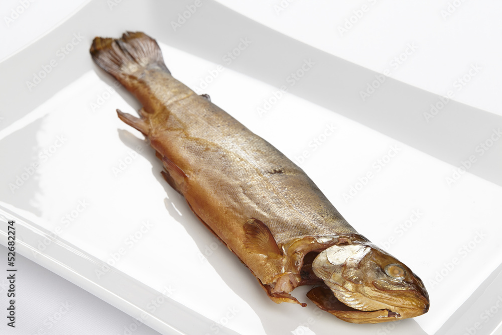 Geraeucherte Forelle