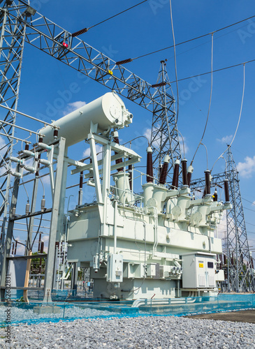 Obraz w ramie High voltage transformer